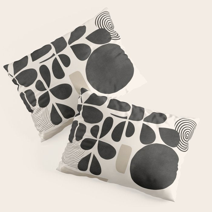 Modern Botanicals - Abstract Minimalist Shapes Pillow Sham Gallery Image 1