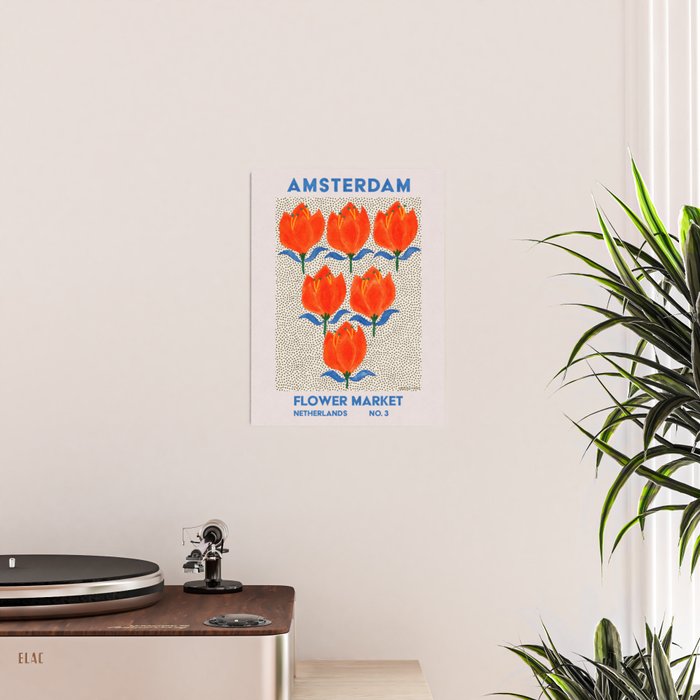 Retro Wall Art | Amsterdam Flower Market | Matisse Print | Printable Poster Gallery Image 2