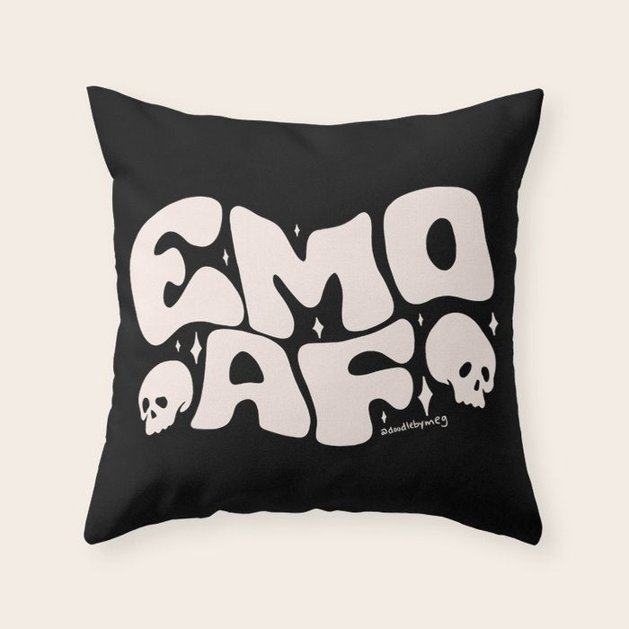 Emo As Fuck Throw Pillow Gallery Image 6