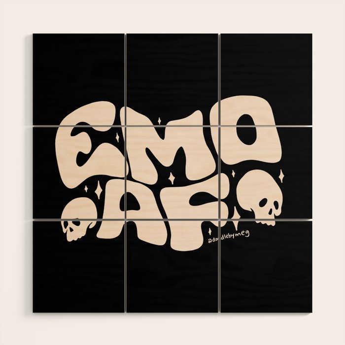 Emo As Fuck Wood Wall Art Gallery Image 1