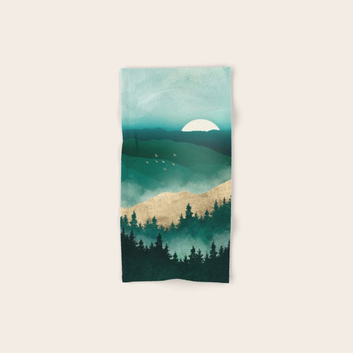Summer Forest Mist Bath Towel Gallery Image 1