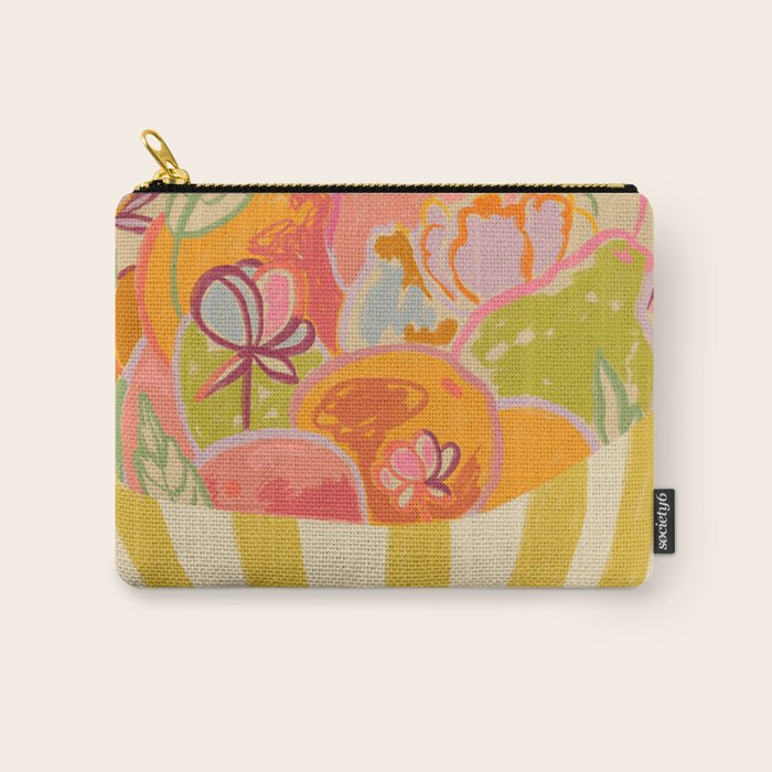FRUIT AND FLOWER BOWL Carry All Pouch Gallery Image 1