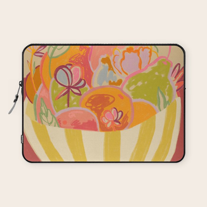 FRUIT AND FLOWER BOWL Laptop Sleeve Gallery Image 1