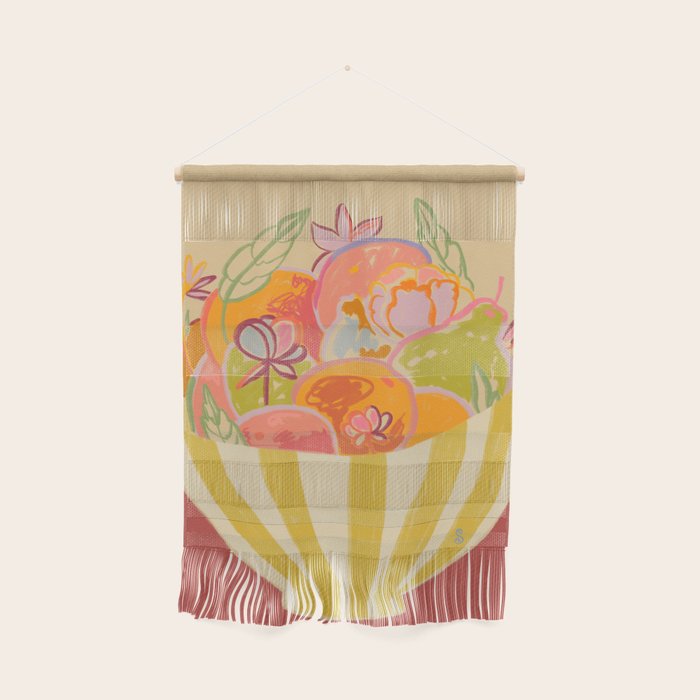 FRUIT AND FLOWER BOWL Wall Hanging Gallery Image 1