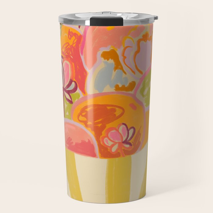 FRUIT AND FLOWER BOWL Travel Mug Gallery Image 1