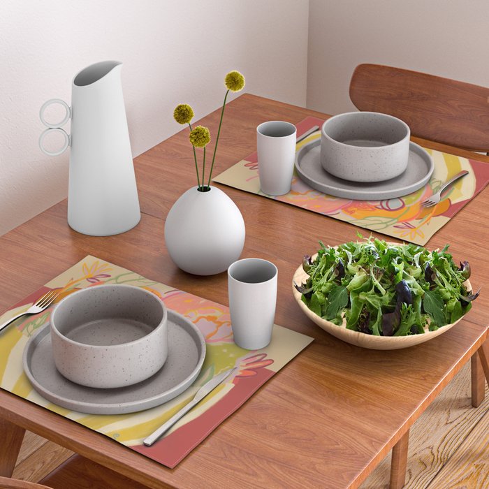 FRUIT AND FLOWER BOWL Placemat Gallery Image 2