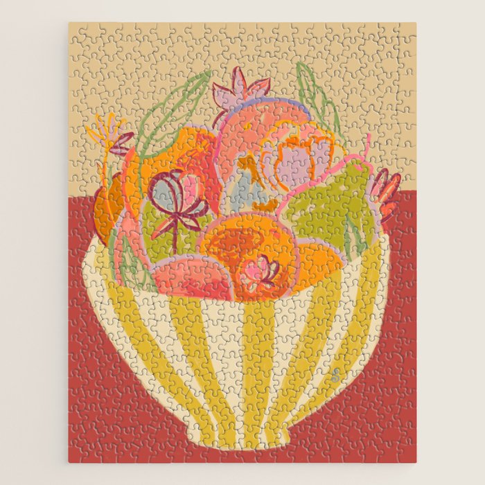 FRUIT AND FLOWER BOWL Jigsaw Puzzle Gallery Image 1