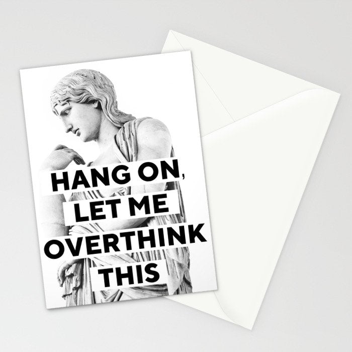 Hang On Let Me Overthink This Stationery Card Gallery Image 2