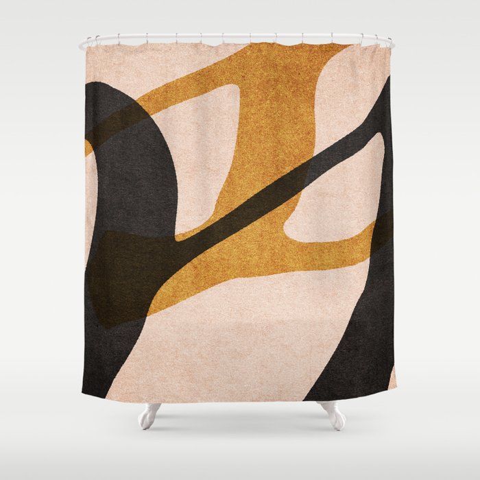 ABSTRACT ALPHABET / Script S Shower Curtain Gallery Image 1