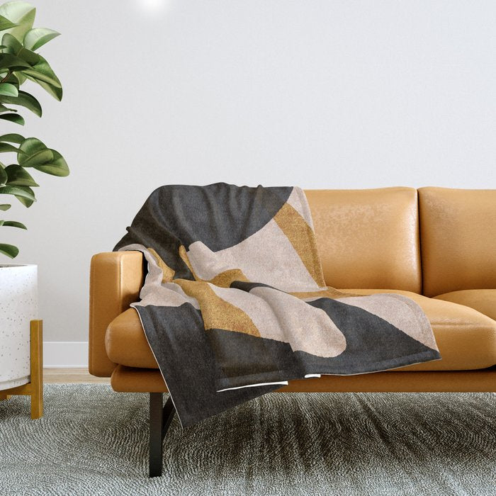 ABSTRACT ALPHABET / Script S Throw Blanket Gallery Image 1