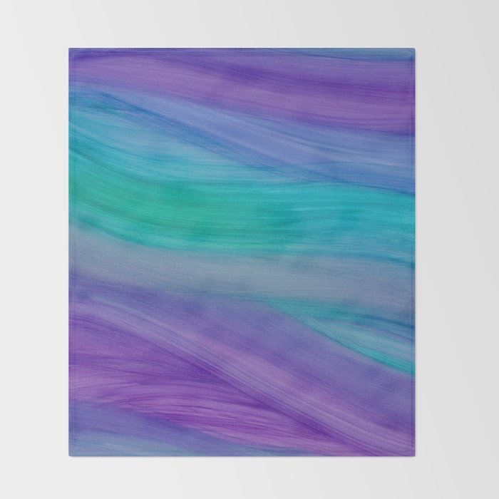 Mermaid Ocean Waves Throw Blanket Gallery Image 2