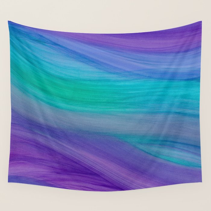 Mermaid Ocean Waves Wall Tapestry Gallery Image 1