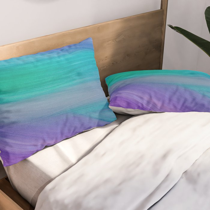 Mermaid Ocean Waves Pillow Sham Gallery Image 2