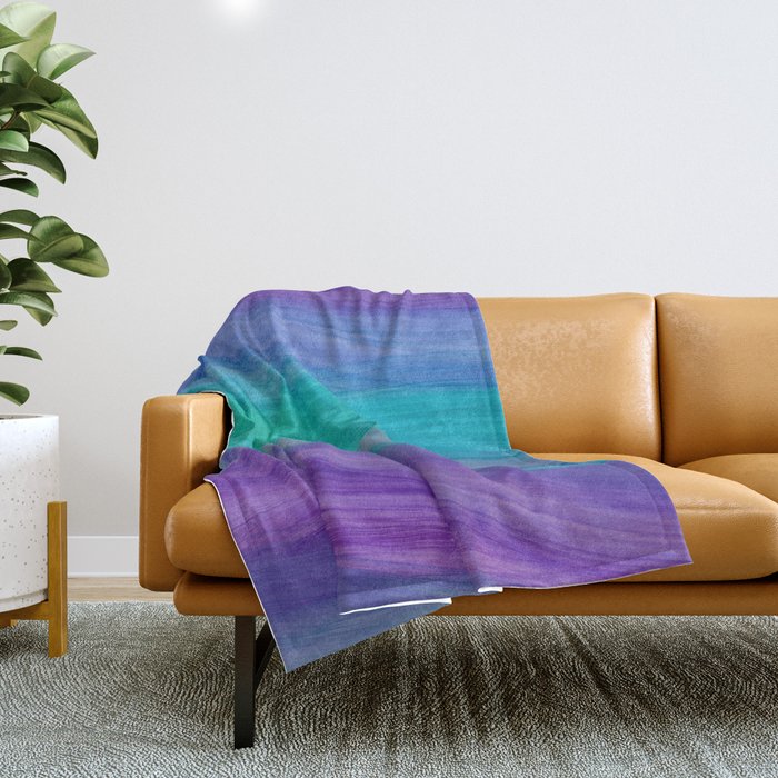 Mermaid Ocean Waves Throw Blanket Gallery Image 1