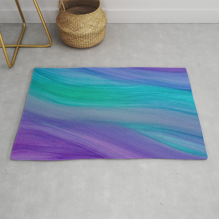 Mermaid Ocean Waves Rug Gallery Image 1