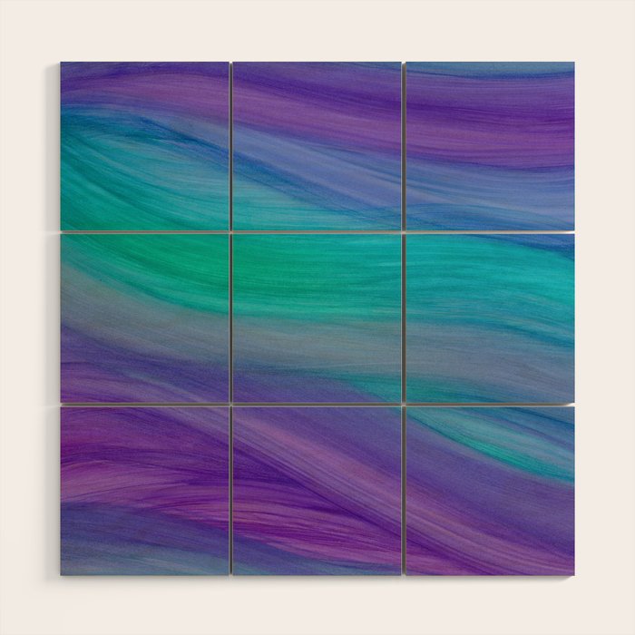 Mermaid Ocean Waves Wood Wall Art Gallery Image 1