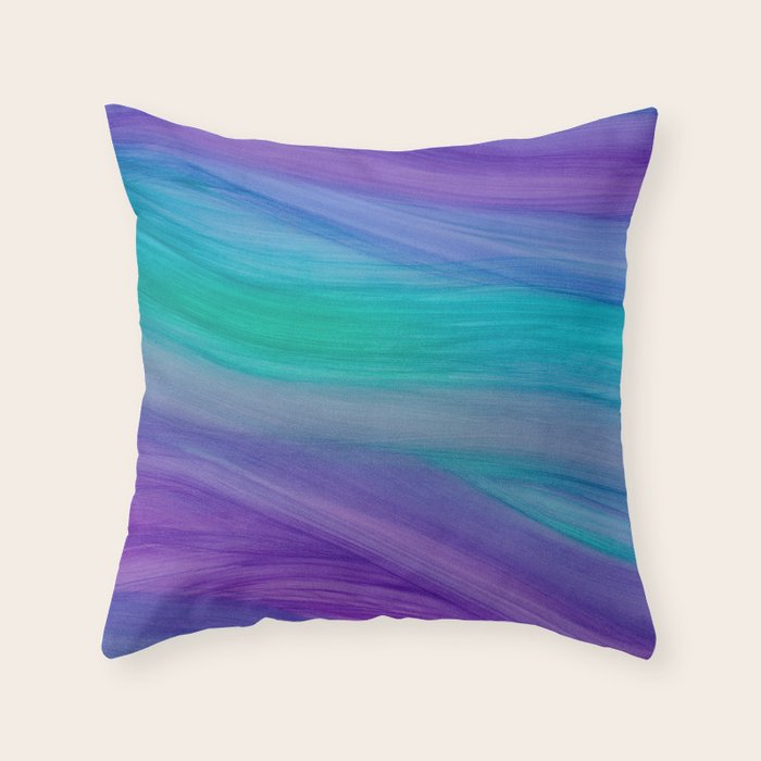 Mermaid Ocean Waves Throw Pillow Gallery Image 6