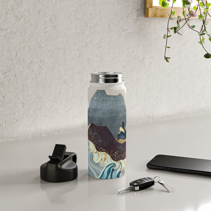 Metallic Waves Water Bottle Gallery Image 4