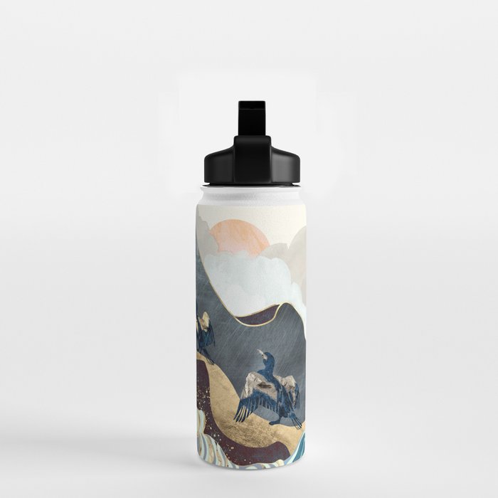 Metallic Waves Water Bottle Gallery Image 2