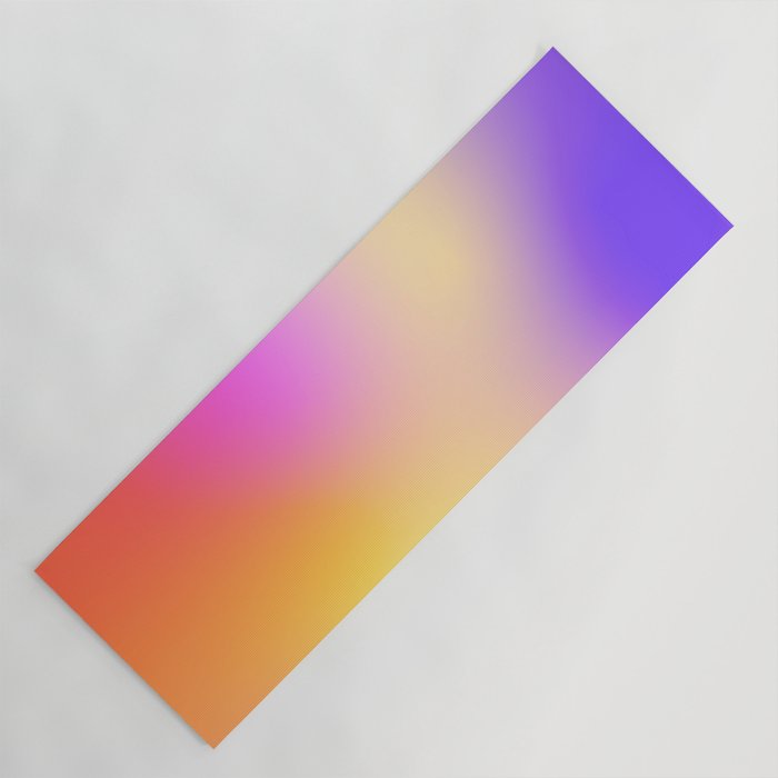Warm Colorful Sunset Gradient  Yoga Mat Gallery Image 1