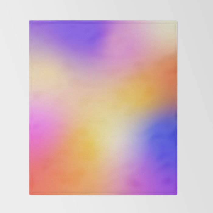 Warm Colorful Sunset Gradient  Throw Blanket Gallery Image 2
