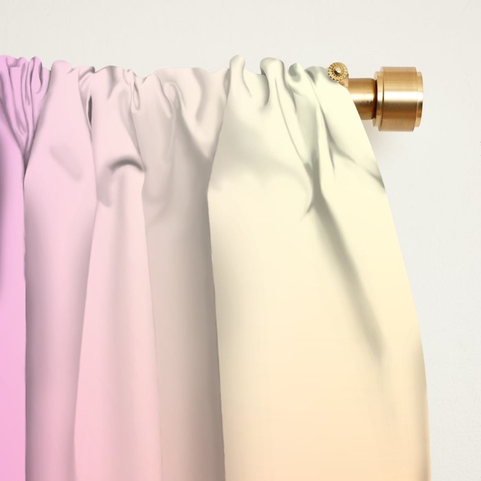 Warm Colorful Sunset Gradient  Window Curtain Gallery Image 2