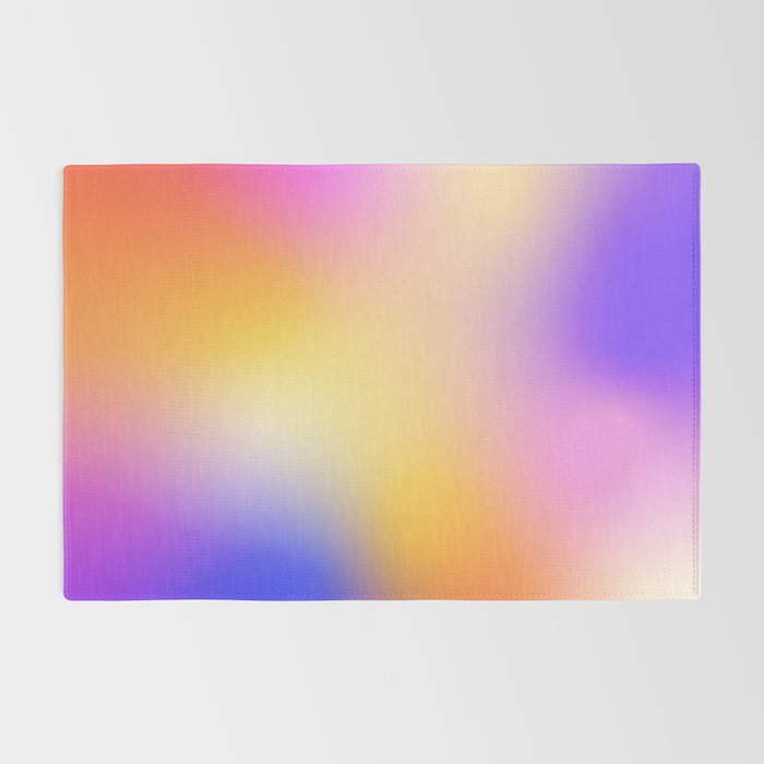 Warm Colorful Sunset Gradient  Rug Gallery Image 2