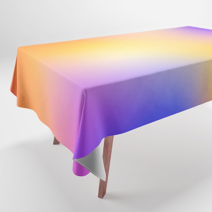 Warm Colorful Sunset Gradient  Tablecloth Gallery Image 1