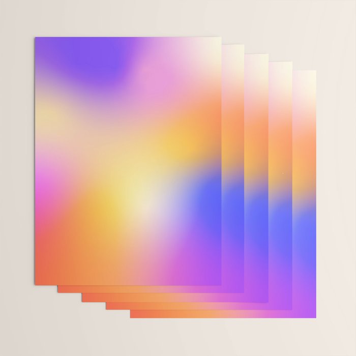 Warm Colorful Sunset Gradient  Wrapping Paper Gallery Image 3