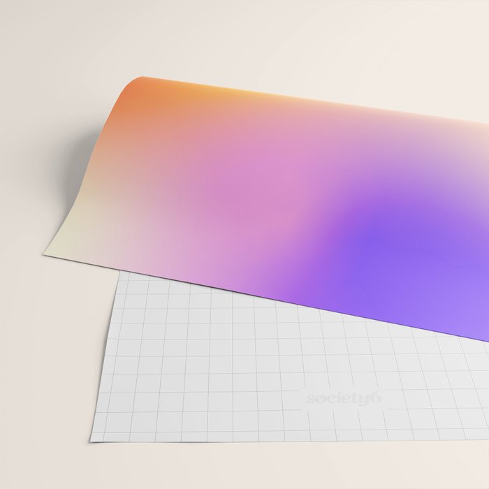 Warm Colorful Sunset Gradient  Wrapping Paper Gallery Image 2