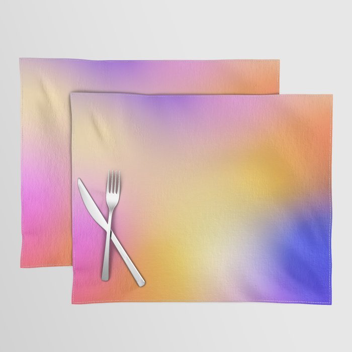 Warm Colorful Sunset Gradient  Placemat Gallery Image 1