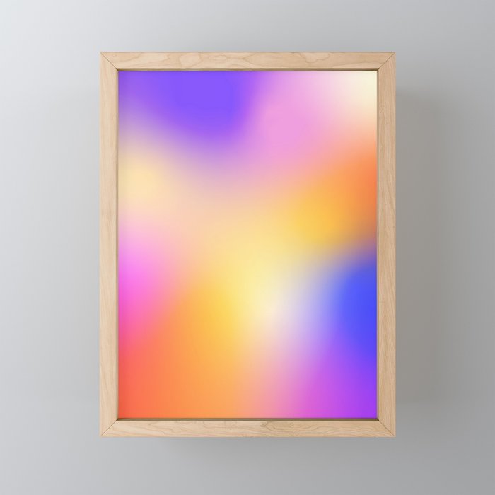 Warm Colorful Sunset Gradient  Mini Art Print Gallery Image 1