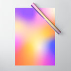 Warm Colorful Sunset Gradient  Wrapping Paper Gallery Image 1