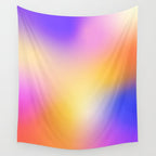 Warm Colorful Sunset Gradient  Wall Tapestry Gallery Image 4