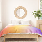 Warm Colorful Sunset Gradient  Duvet Cover Gallery Image 3