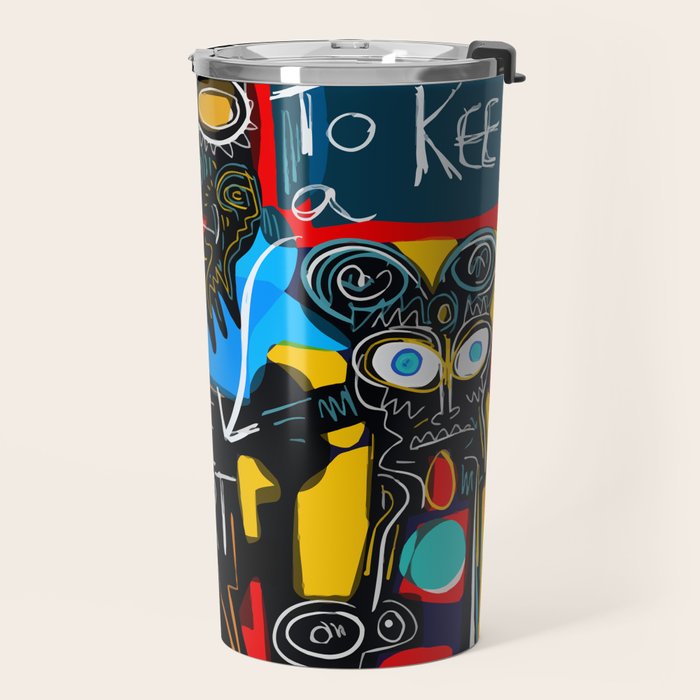 Don't be Evil Street Art Graffiti Travel Mug Gallery Image 2