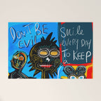 Don't be Evil Street Art Graffiti Welcome Mat Gallery Image 1