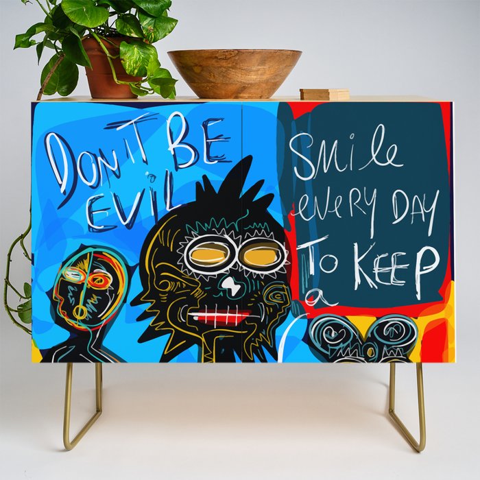 Don't be Evil Street Art Graffiti Credenza Gallery Image 1