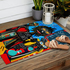 Don't be Evil Street Art Graffiti Outdoor Rug Gallery Image 2