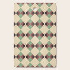 Geometric Trend Pistache and Cocoa Cutting Board Gallery Image 1