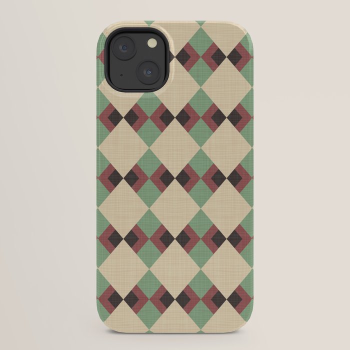 Geometric Trend Pistache and Cocoa iPhone Case Gallery Image 22