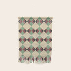 Geometric Trend Pistache and Cocoa Wall Hanging Gallery Image 1