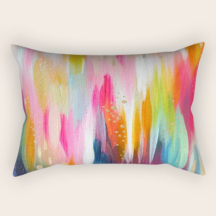 EttaVee Brushstroke no.131 Rectangular Pillow Gallery Image 2