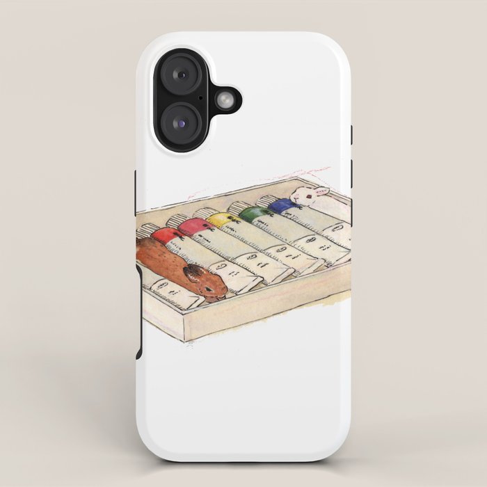 Bunny-colored paint iPhone Case Gallery Image 1