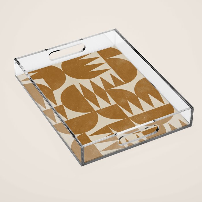 Woodblock Pattern Acrylic Tray Gallery Image 1