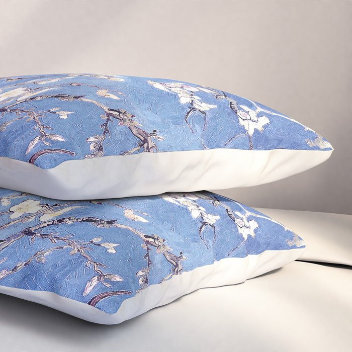 Vincent Van Gogh Almond BlossomS Blue Pillow Sham Gallery Image 3
