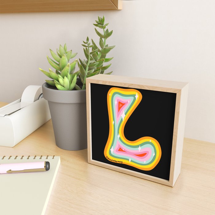 Rainbow L Mini Art Print Gallery Image 2
