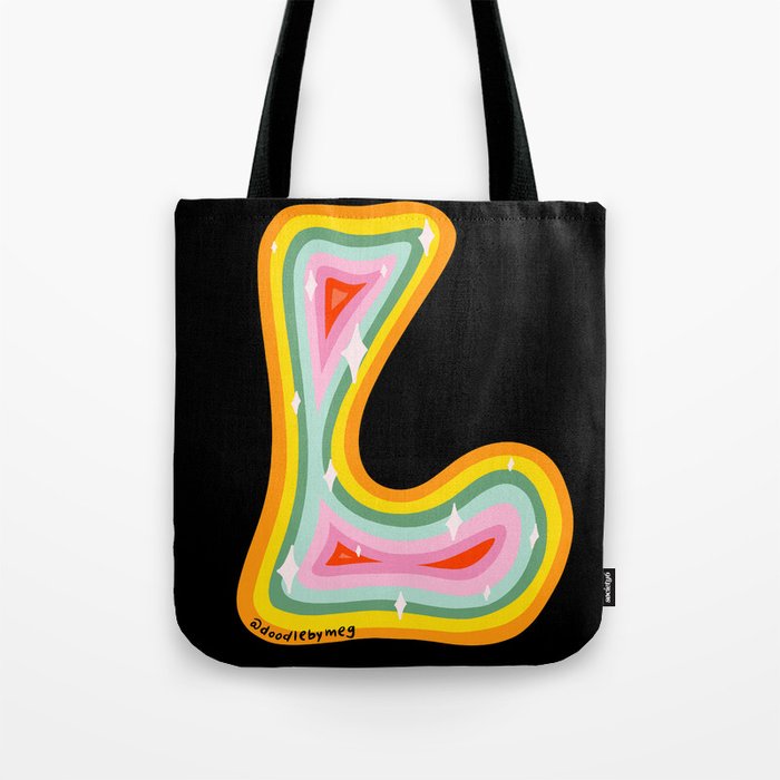 Rainbow L Tote Bag Gallery Image 1