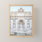 Trevi Fountain - Rome Italy Architecture, Travel Photography Mini Art Print Gallery Image 1