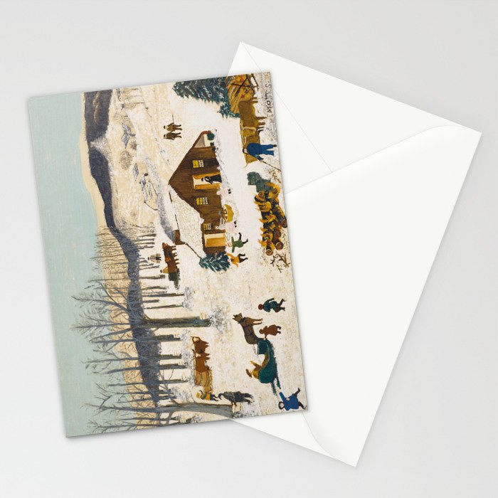 Anna Mary Robertson 'Grandma' Moses Sugaring Off American Folk Art Stationery Card Gallery Image 2